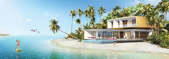 Виллы в немецком стиле, рядом с пляжем и лагуной, The World Islands, Дубай, ОАЭ