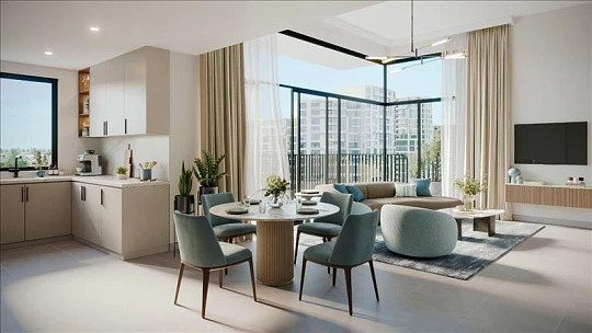 Новая резиденция Kaya Residences с бассейном и зоной отдыха, Town Square, Дубай, ОАЭ