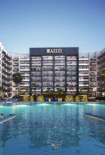 Современная малоэтажная резиденция Beach Oasis в самом центре района Dubai Studio City, ОАЭ