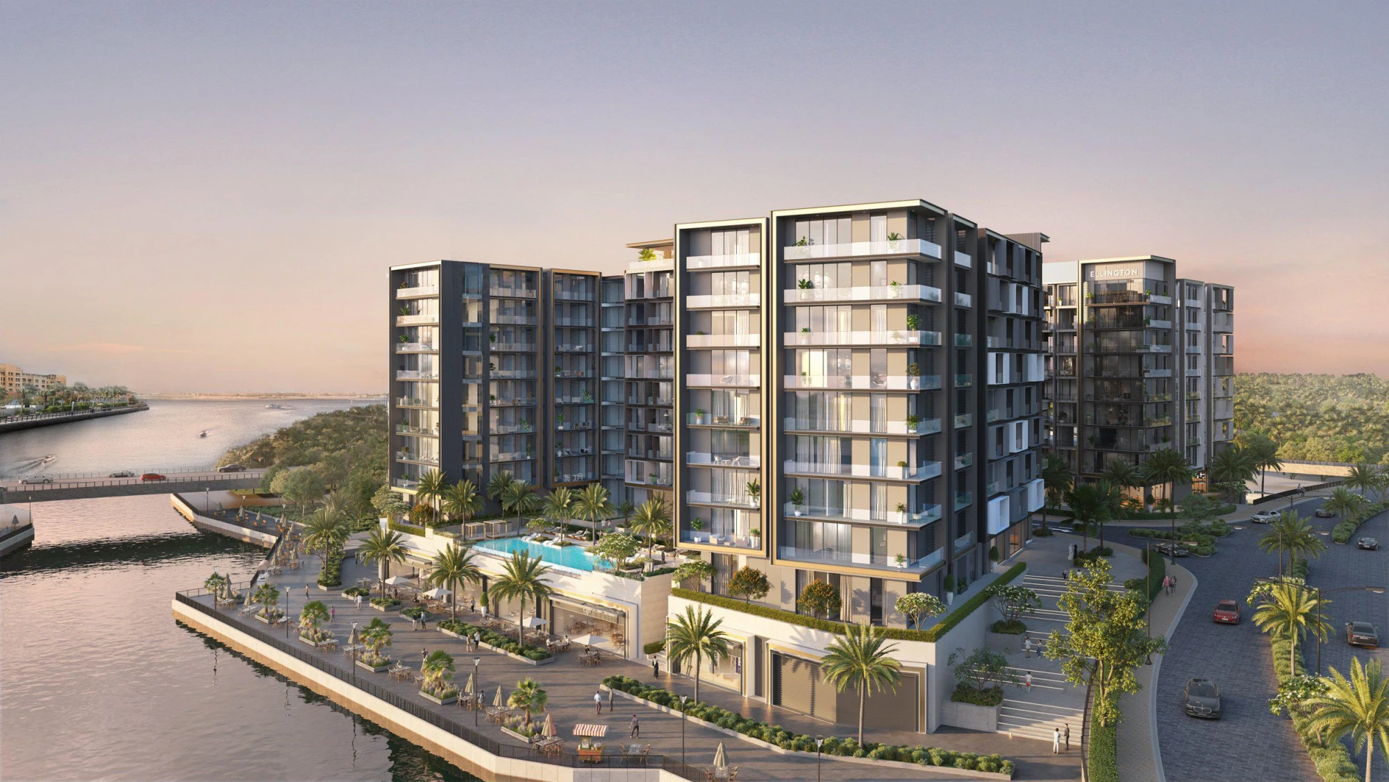 Новая резиденция Art Bay на берегу Дубай-Крик с бассейнами и живописными видами, Al Jaddaf, Дубай, ОАЭ