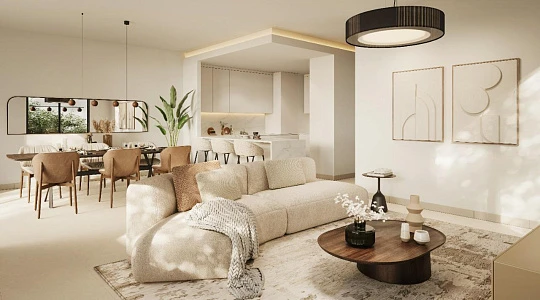 Новые виллы и таунхаусы в закрытой резиденции District 11 Opal Gardens с пляжами, в спокойном жилом районе MBR, Дубай, ОАЭ