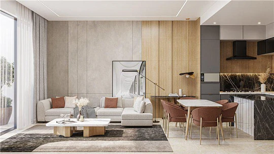 Элитная резиденция California с бассейнами, тренажерными залами и кинотеатром, Jebel Ali Village, Дубай, ОАЭ