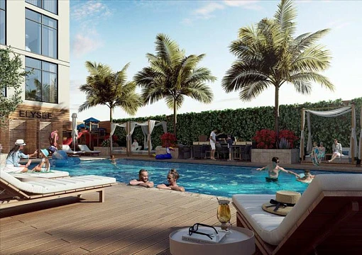 Новая резиденция Elysee Heights с бассейном, JVC, Дубай, ОАЭ