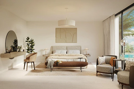 Новые виллы и таунхаусы в закрытой резиденции District 11 Opal Gardens с пляжами, в спокойном жилом районе MBR, Дубай, ОАЭ