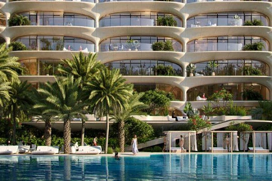 Роскошные апартаменты на берегу моря в комплексе Ocean House с первоклассной инфраструктурой, район Пальм-Джумейра, Дубай, ОАЭ