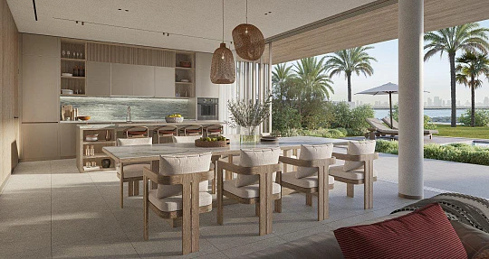 Новый комплекс вилл и таунхаусов у воды Bay Villas с пляжем и причалом для яхт, Dubai Islands, Дубай, ОАЭ