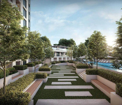 Просторные апартаменты в современной резиденции с бассейном Creek Vistas Grande от застройщика Sobha, Hartland, Дубай, ОАЭ