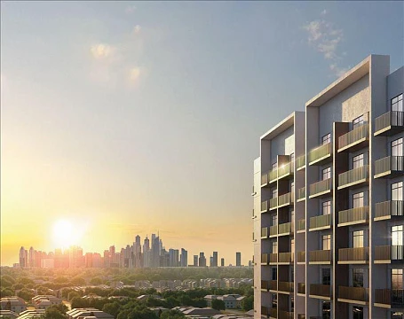 Современная резиденция Amber с бассейнами и ресторанами рядом с автомагистралью и станцией метро, район Jebel Ali Village, Дубай, ОАЭ