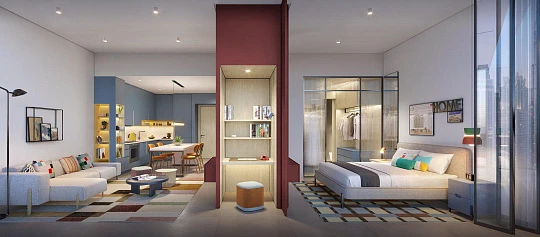 Новая резиденция Rove Home с бассейнами и коворкингом, Downtown Dubai, Дубай, ОАЭ