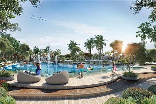 Жилой комплекс Marocco Townhouses с бассейнами и спа-зоной на берегу лагуны, DAMAC Lagoons, Дубай, ОАЭ