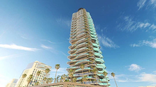 Новый высотный комплекс апартаментов с собственными бассейнами Volga Tower, JVT, Дубай, ОАЭ