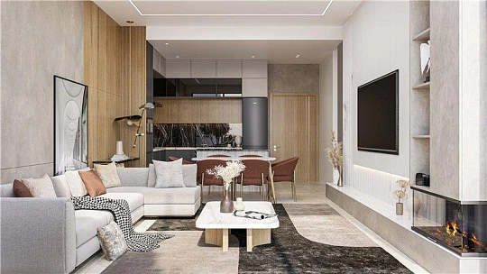 Элитная резиденция California с бассейнами, тренажерными залами и кинотеатром, Jebel Ali Village, Дубай, ОАЭ