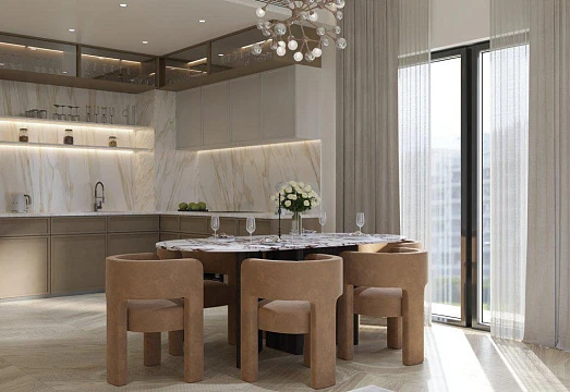 Комплекс меблированных апартаментов Altai Tower с бассейном и тренажерным залом, JVT, Дубай, ОАЭ