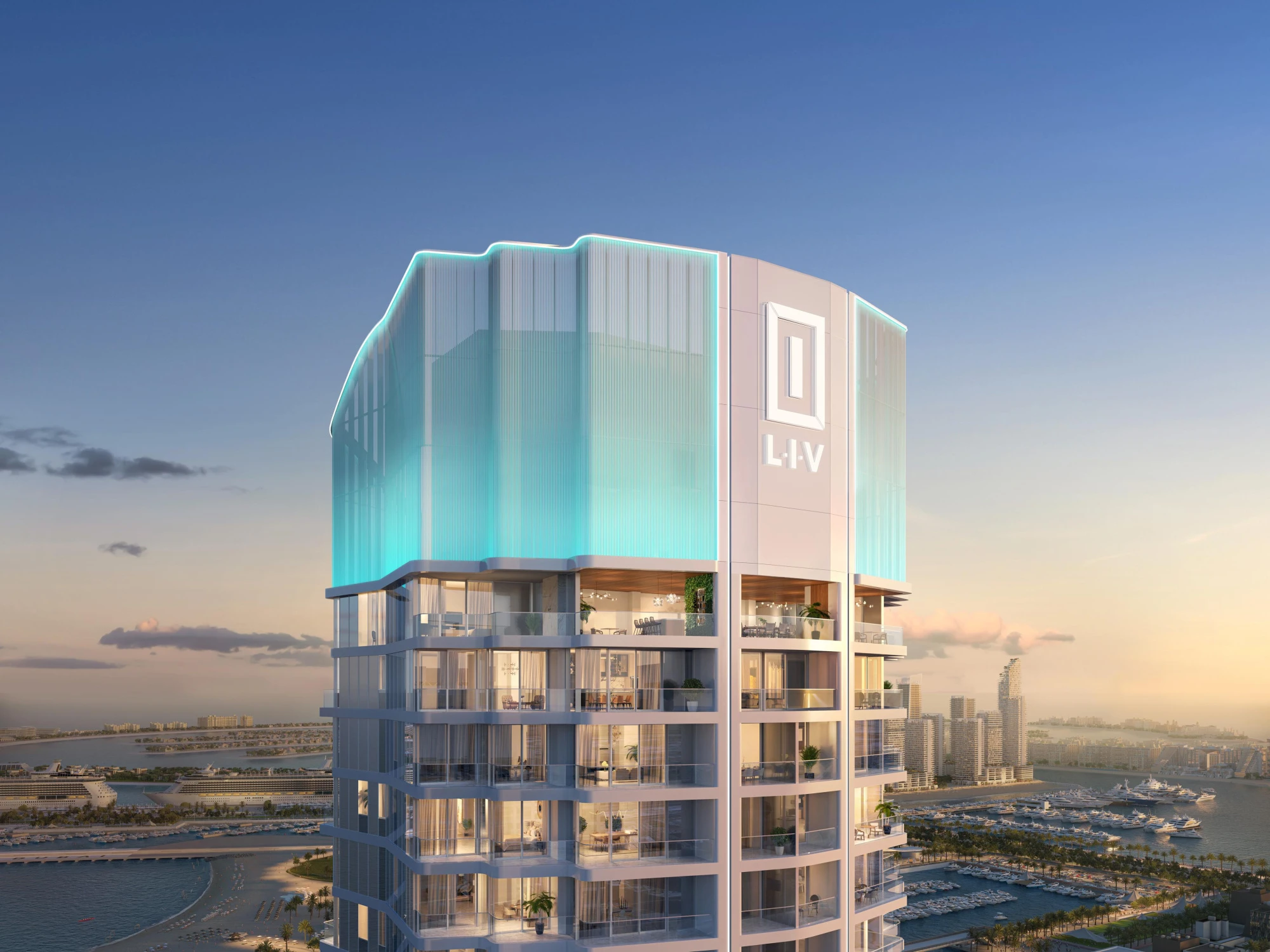 Новый жилой комплекс LIV LUX с развитой инфраструктурой, с видом на море и гавань, Dubai Marina, Дубай, ОАЭ
