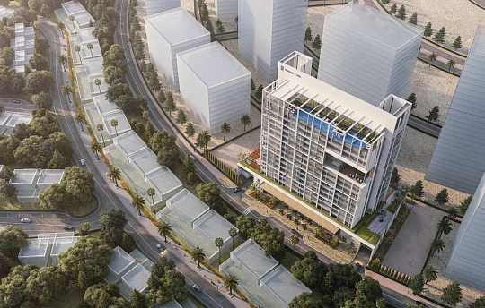 Новая резиденция Vista с бассейном, зелеными зонами и кинотеатром, Dubai Sports city, Дубай, ОАЭ