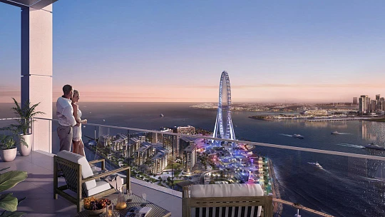 Четырёхкомнатная новая квартира в прибрежном комплексе премиум класса BlueWaters Bay с уникальным расположением, район JBR, Дубай, ОАЭ