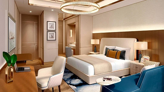 Элитная высотная резиденция на берегу моря Harbour Lights с собственным пляжем и бассейном, Maritime City, Дубай, ОАЭ