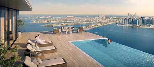 Современная резиденция Seapoint с пляжем и выходом на набережную, Emaar Beachfront, Дубай, ОАЭ