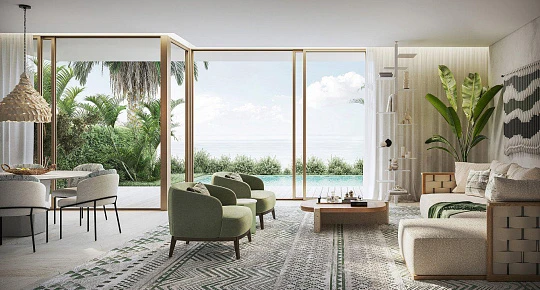 Новый комплекс вилл и таунхаусов у воды Bay Villas с пляжем и причалом для яхт, Dubai Islands, Дубай, ОАЭ