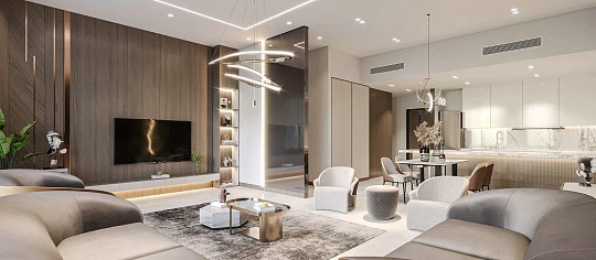 Новая резиденция 555 Park Views с бассейном и круглосуточной охраной рядом со станцией метро, JVT, Дубай, ОАЭ