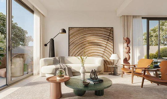 Новый комплекс вилл Fairway Villas 2 с бассейнами и полем для гольфа рядом с аэропортом, Emaar South, Дубай, ОАЭ