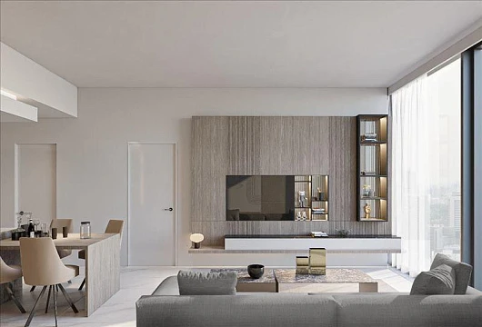 Новая резиденция Beverly Boulevard с бассейном и теннисным кортом, Al Barsha, Дубай, ОАЭ