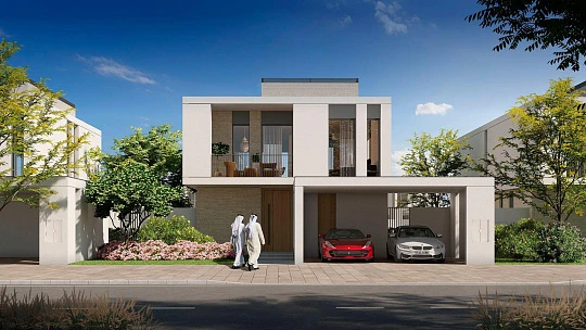 Новый комплекс элитных вилл Fairway Villas с полем для гольфа и ресторанами, Emaar South, Дубай, ОАЭ