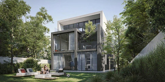 Новый закрытый комплекс вилл и таунхаусов Jouri Hills 2 с полем для гольфа, Jumeirah Golf Estate, Дубай, ОАЭ