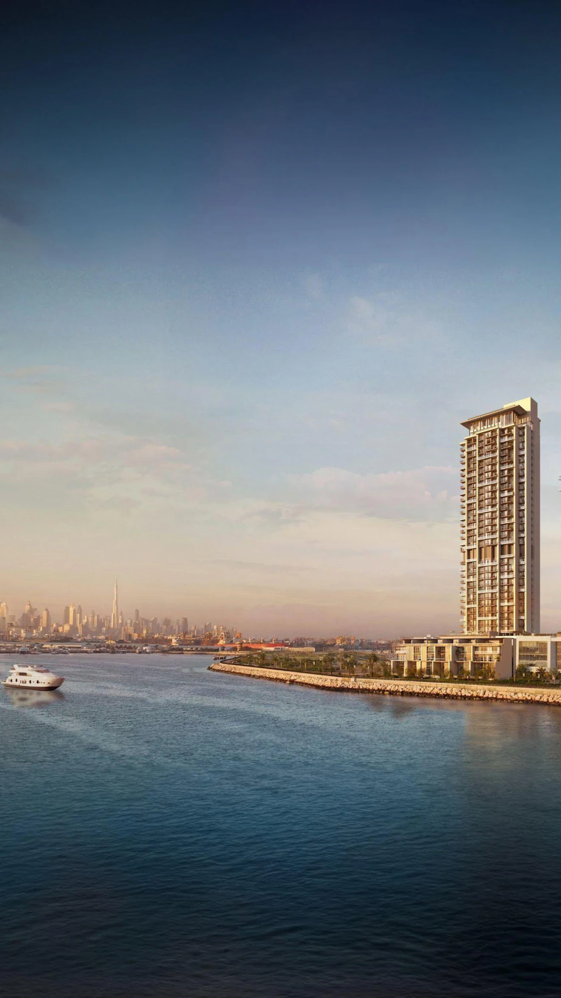 Новая резиденция на берегу моря Anwa Aria с бассейном и панорамным видом рядом с Джумейра-Бич, Maritime City, Дубай, ОАЭ