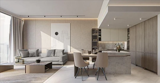 Новая резиденция Beverly Boulevard с бассейном и теннисным кортом, Al Barsha, Дубай, ОАЭ